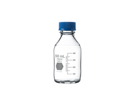 [10197] Laborflaschen, RASOTHERM® (Boro 3.3), GL45, blaue Schraubkappe, 500 ml - Art. Nr. 10197