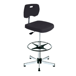 [11147] Laborstuhl, Komfort-Sitzschale, Fussring, höhenverstellbar 545-790 mm - Art. Nr. 11147