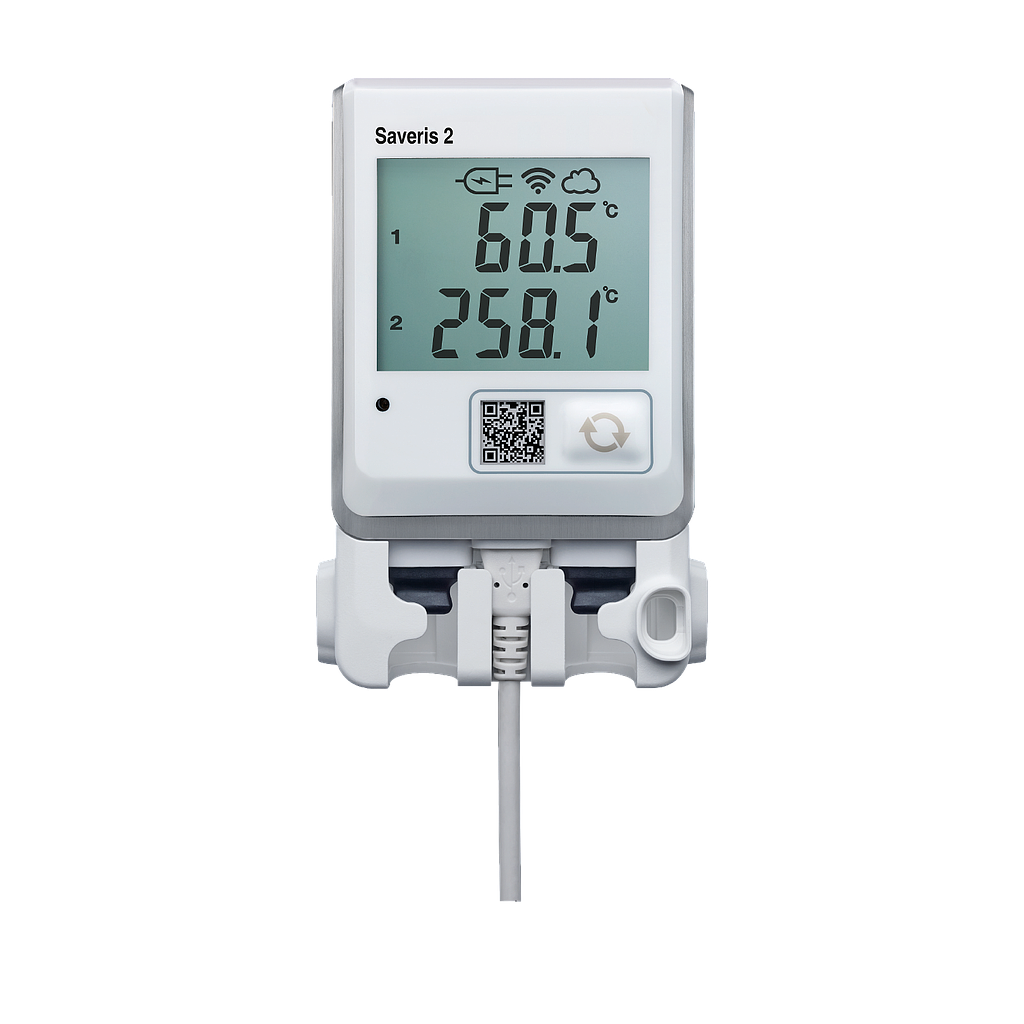 Funk Datenlogger (WLAN) mit zwei Anschlüssen für bis -200 °C Fühler - Art. Nr. 15712