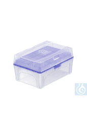 [16513] TipBox, leer, mit blauer Trägerplatte für Spitzen 1000 µl 1 Stück - Art. Nr. 16513
