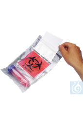 [16765] Versandbeutel Biohazard, 150 x 225 mm, 100 St./Pack - Art. Nr. 16765