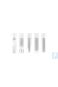 Reaktionsgefässe aus PP ohne Schraubdeckel 2,0 ml, ohne Standring, unsteril VE 1000 Stk. - Art. Nr. 16860