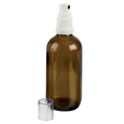 [17249] Pumpzerstäuberflasche 100 ml braun, mit Verschluss DIN 18 - Art. Nr. 17249