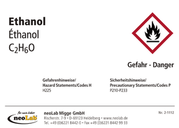 [21112] Flaschen-Etiketten Ethanol, 10 St./Pack - Art. Nr. 21112