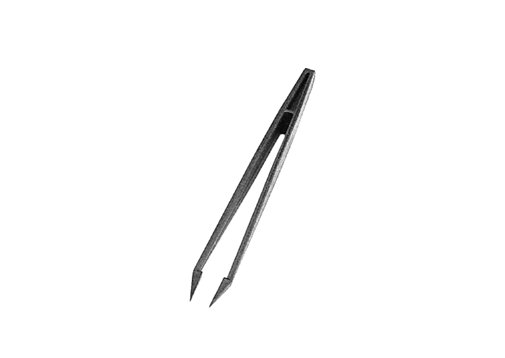 Antistatische Pinzette, 1 mm, gerade, mit Zahnung - Art. Nr. 21218