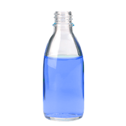 [21453] Enghals-Schraubflasche 250 ml, Klarglas, DIN 22, ohne Schraubverschluss - Art. Nr. 21453