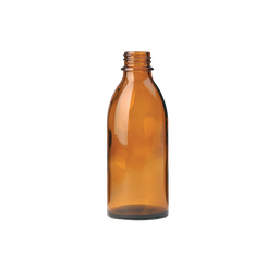 [21462] Enghals-Schraubflasche braun, 100 ml ohne Schraubverschluss DIN 22 - Art. Nr. 21462