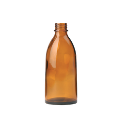 [21463] Enghals-Schraubflasche braun, 250 ml ohne Schraubverschluss DIN 22 - Art. Nr. 21463