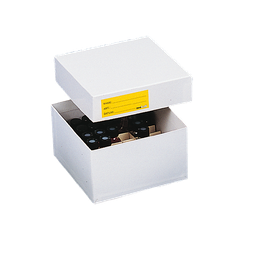[22701] Kryobox beschichtet aus Karton, weiss, 136x136x75mm - Art. Nr. 22701