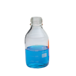 [23062] Laborflaschen oh. Kappe 500 ml ISO 4796 Boro-Glas 3.3 GL 45 VE 10 Stück - Art. Nr. 23062