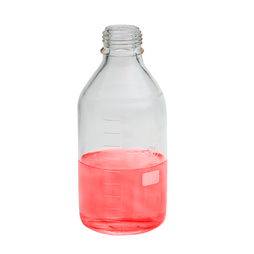 Laborflaschen oh. Kappe 2000 ml ISO 4796 Boro-Glas