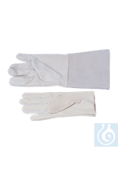[24240] Leder-Schutzhandschuhe, weiss, Gr. 7 - Art. Nr. 24240