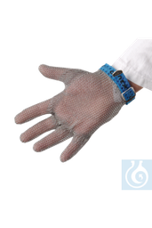 [24299] Kettenhandschuh, gross, blaues Farbband - Art. Nr. 24299
