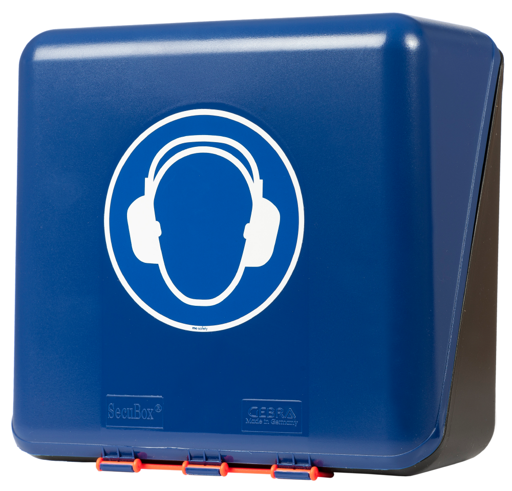 Aufbewahrungsbox  Kapselgehörschützer blau midi