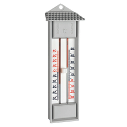 [29815] Maxima-Minima-Thermometer, -30°...+50°C, Kunststoff grau, quecksilberfrei - Art. Nr. 29815