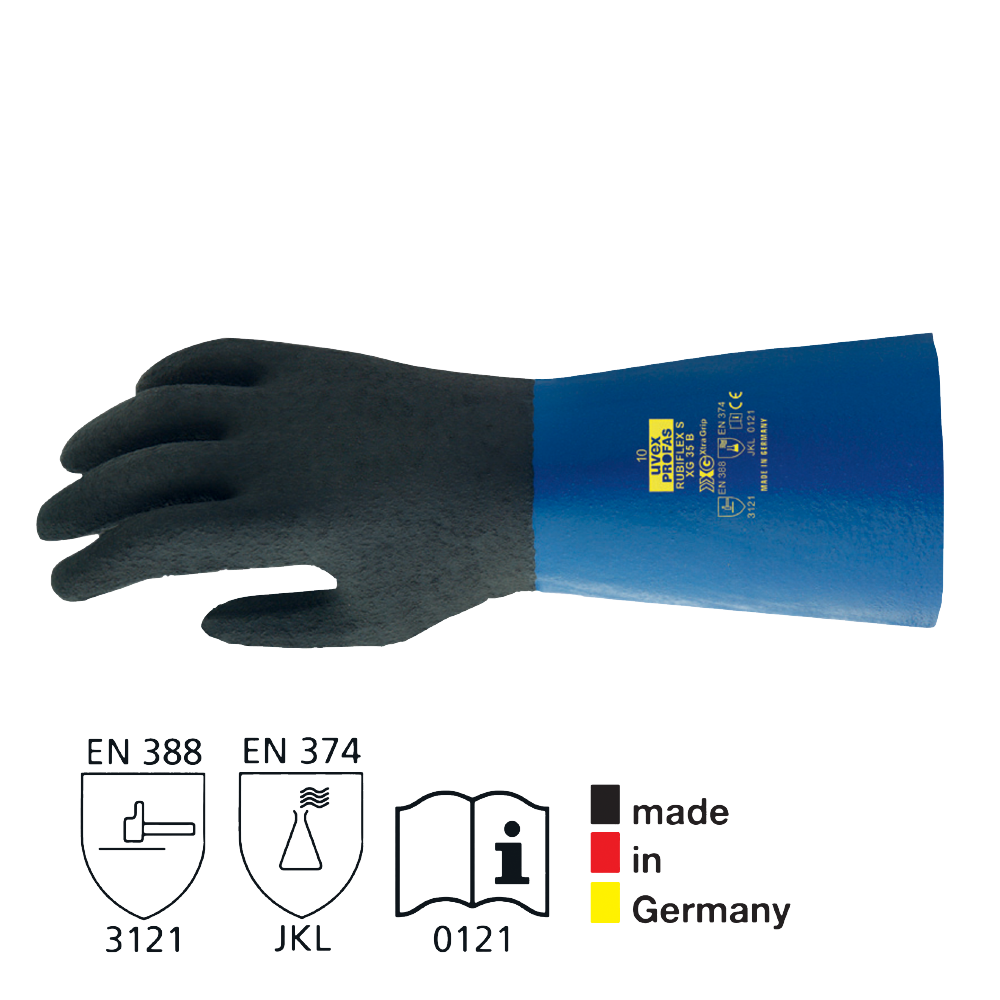 Chemikalien-Schutzhandschuh Rubiflex, Gr. 8 - Art. Nr. 30005