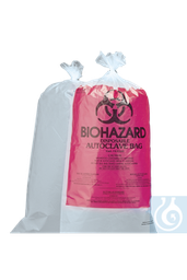 [31042] Biohazard-Entsorgungsbeutel 30 x 61 cm, PP, 100 St./Pack - Art. Nr. 31042