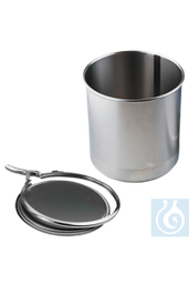 [31088] Edelstahl-Deckelfass m. Spannring, 10 l, 250 x 280 mm - Art. Nr. 31088