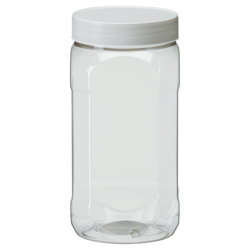 PET-Weithalsflaschen klar 1000 ml 10 St./Pack
