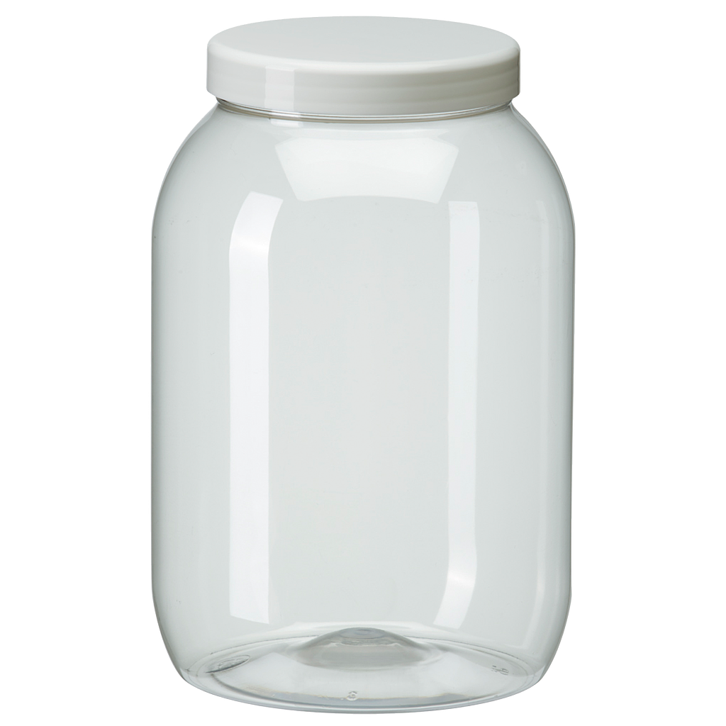 PET-Weithalsflaschen klar 3000 ml 10 Stck./Pack