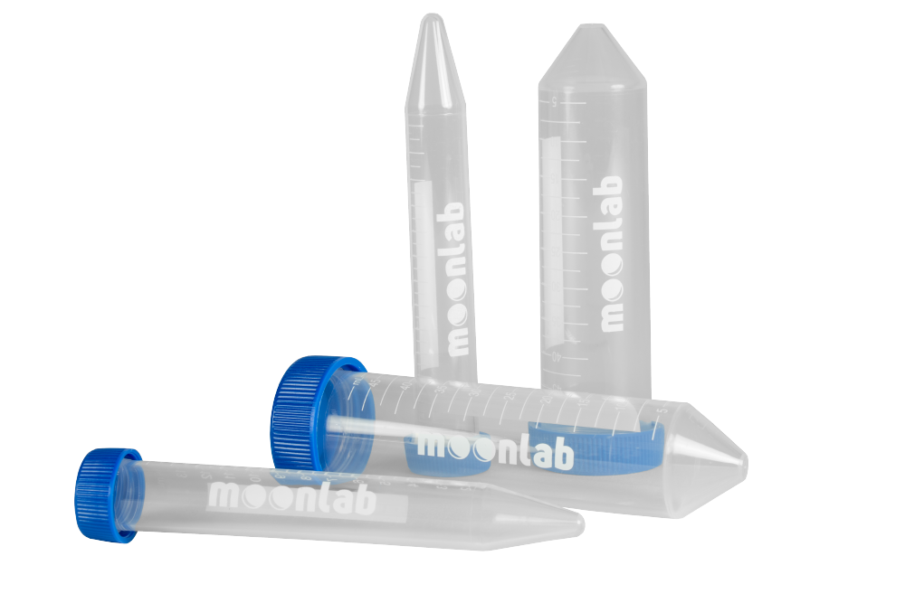 Moonlab Zentrifugenröhrchen 15 ml konisch klar fla