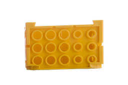 [40007] Moonlab® Rotating Vario-Rack f. Reaktionsgefässe, 109x68x109 mm, gelb, PP, autokl - Art. Nr. 40007