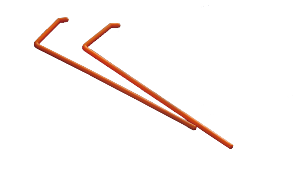 Moonlab® Drigalskispatel (L-förmig), steril, orange, einzeln verpackt, PS, 500 Stk - Art. Nr. 40066