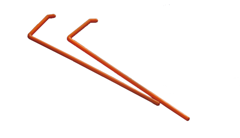 Moonlab Drigalskispatel (L-förmig) steril orange P