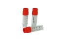 Cryomaster® Kryoröhrchen mit Aussengewinde, 2.0 ml, Standring, 1D-Barcode, rot - Art. Nr. 46101