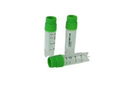 [46102] Cryomaster® Kryoröhrchen mit Aussengewinde, 2.0 ml, Standring, 1D-Barcode, grün - Art. Nr. 46102