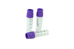 [46105] Cryomaster® Kryoröhrchen mit Aussengewinde, 2.0 ml, Standring, 1D-Barcode, violett - Art. Nr. 46105