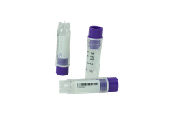 [46111] Cryomaster® Kryoröhrchen mit Innengewinde, 2.0 ml, Standring, 1D-Barcode, violett - Art. Nr. 46111