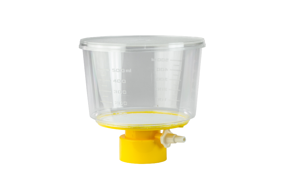 qpore Bottle-Top-Filter PVDF 500 ml 0,22 µm Ø 90 m
