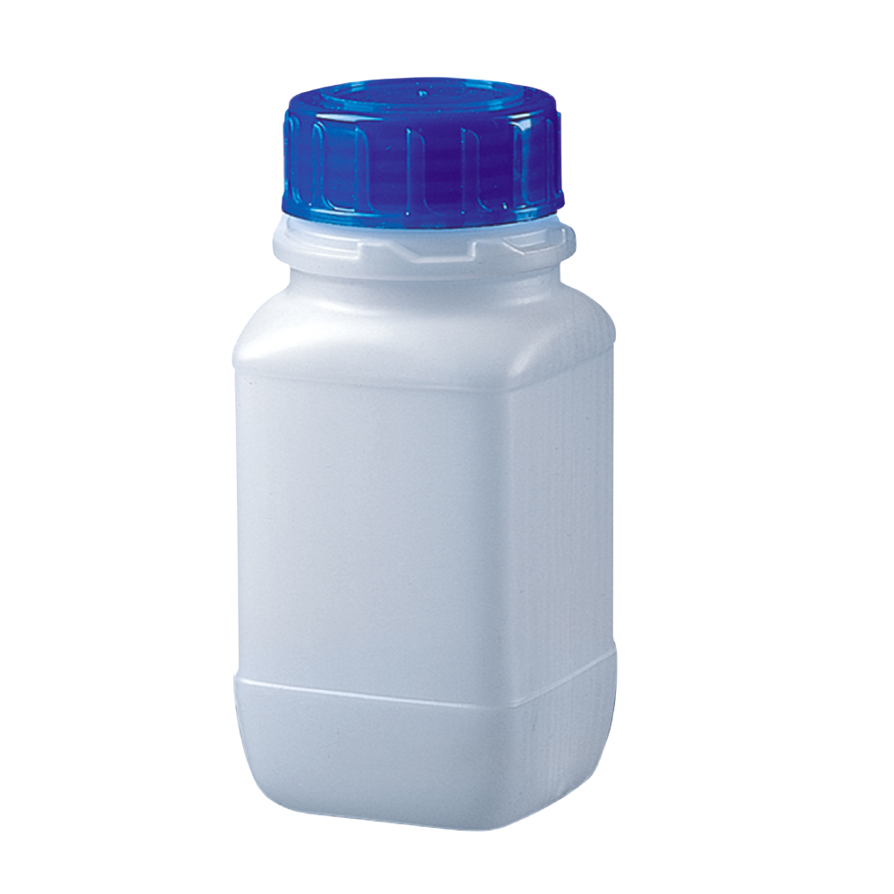 Weithals-Vierkantflaschen 100 ml HDPE 101 x 45 mm 