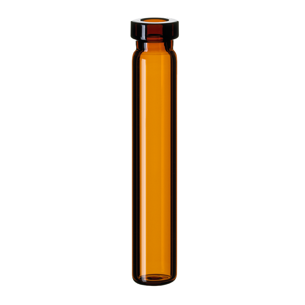 Rollrand-Mikroflaschen 0,7 ml Braunglas 40 x 7 mm 