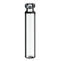 [70605] neochrom® Rollrandflaschen 1,2 ml Klarglas, Klarglas, flacher Boden, 100 St./P - Art. Nr. 70605
