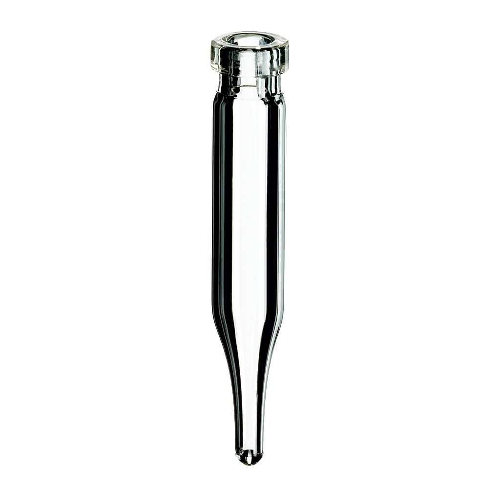 Rollrand-Mikroflaschen 0,6 ml Klarglas konisch 40 