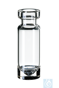 Rollrandflaschen ND11 Klarglas 1,1 ml 32 x 11,6 mm
