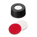 neochrom® UltraBond Verschlüsse ND9 schwarz, Septum Silikon weiss/PTFE rot, 100 - Art. Nr. 70711