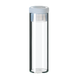 [70745] neochrom® Flachbodengläser 4 ml Klarglas, 44,6 x 14,6 mm, 15 mm PE-Stopfen, 10 - Art. Nr. 70745