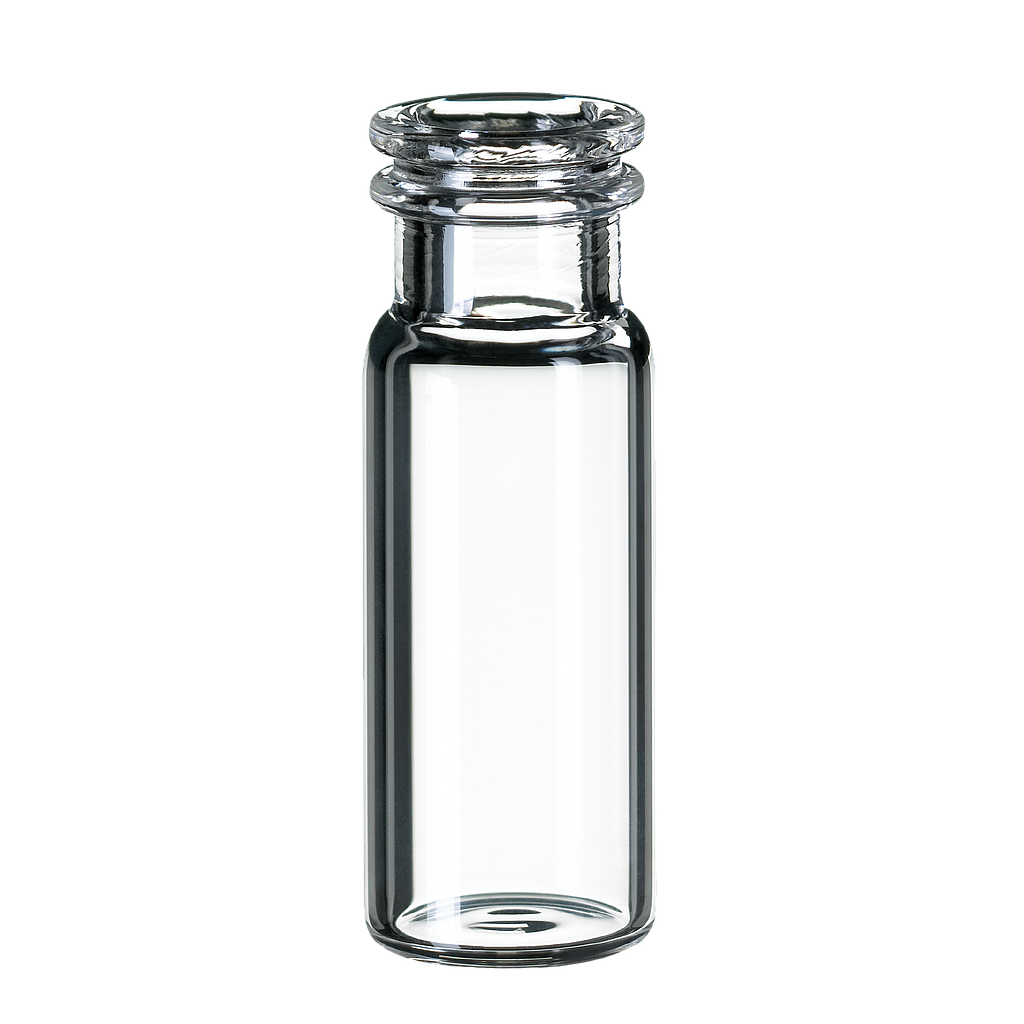 neochrom® Schnappringflaschen 1,5 ml ND11, weite Öffnung, Klarglas, 100 St./Pa - Art. Nr. 70748