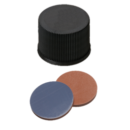 [70775] neochrom® Schraubkappen ND13 geschlossen, Septum Butyl rot/PTFE grau, 100 St./ - Art. Nr. 70775