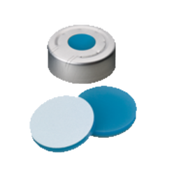 [70826] neochrom® Headspace-Kappe ND20 farblos, Überdrucksicherung, Silikon blau/PTFE - Art. Nr. 70826