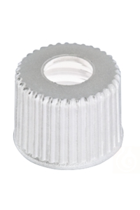 neochrom® Schraubkappe weiss ND8, PP, mit Loch 5,5 mm, 100 Stck./Pack - Art. Nr. 70877