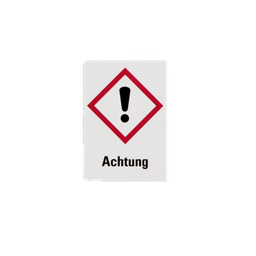 [71959] Gefahrensymbole GHS07 Ausrufezeichen+Achtung, Papier 26 x 37 mm, 1000 St./Rolle - Art. Nr. 71959
