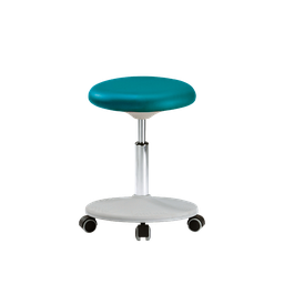 [72013] Laborhocker reinraumtauglich, 450-650 mm, Rollen, Sitz mint - Art. Nr. 72013