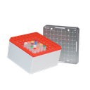 Kryo-Aufbewahrungsbox PC rot 9 x 9 Plätze 96 mm ho