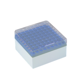 [78035] Kryo-Aufbewahrungsboxen (PC), 81 Plätze, 77 mm hoch, blau, 6 Stck./Pack - Art. Nr. 78035