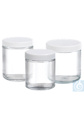 [90063] Wheaton-Glasdose mit Kappe, 250 ml, 12 Stk/Pack - Art. Nr. 90063