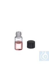 [90111] Wheaton Probenfläschchen 2,0 ml glasklar, mit Kappe 200 St./Pack - Art. Nr. 90111